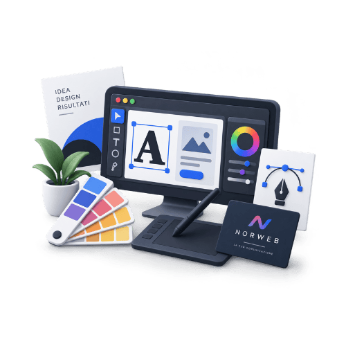 creazione grafiche e rebrending servizi di comunicazione norweb